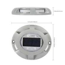 Load image into Gallery viewer, 4 PCS LED Solar Powered Embedded Ground Lamp IP68 Waterproof Outdoor Garden Lawn Lamp