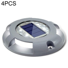 Load image into Gallery viewer, 4 PCS LED Solar Powered Embedded Ground Lamp IP68 Waterproof Outdoor Garden Lawn Lamp
