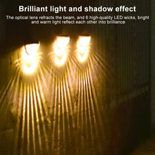 Load image into Gallery viewer, 6 LED Outdoor Solar Water Drop Fence Light