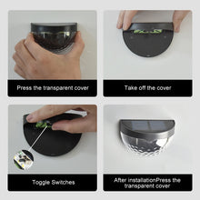 Load image into Gallery viewer, 6 LED Outdoor Solar Water Drop Fence Light