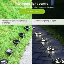 Load image into Gallery viewer, 10 LEDs Solar Outdoor Garden Waterproof Buried Light, 10 LED