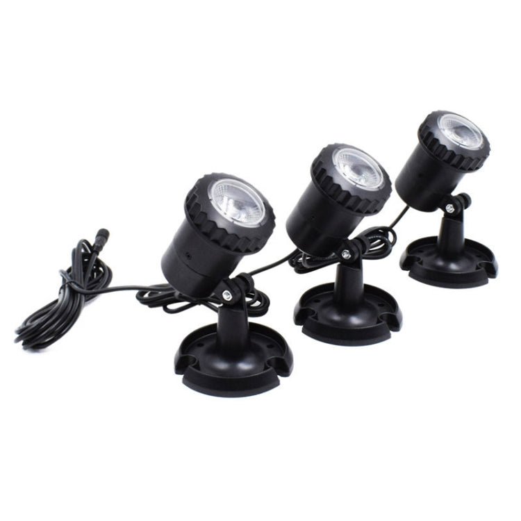 3 In 1 Red Green Blue Light Lawn Insertion Pool Diving Solar Spotlight, Red Green Blue Light