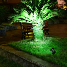Load image into Gallery viewer, 3 In 1 Red Green Blue Light Lawn Insertion Pool Diving Solar Spotlight, Red Green Blue Light