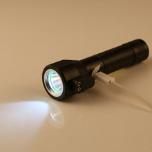 Load image into Gallery viewer, 10W 450 Lumens IPX4 Waterproof Rechargeable LED Flashlight with Safety Hammer &amp; 3-Modes