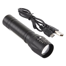 Load image into Gallery viewer, A2 USB Charging Waterproof Zoomable XPE + COB Flashlight with 3-Modes &amp; Storage Box, A2