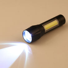 Load image into Gallery viewer, A2 USB Charging Waterproof Zoomable XPE + COB Flashlight with 3-Modes &amp; Storage Box, A2