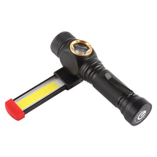 Load image into Gallery viewer, W550 10W 800LM USB Charging T6 + COB IPX6 Waterproof Strong LED Flashlight Work Lamp with 5-Modes