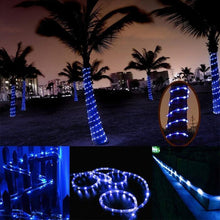Load image into Gallery viewer, Solar Panel  water resistant  50 LED, 5m 50LED Blue Light, 5m 50LED Colorful Light, 5m 50LED White Light, 5m 50LED Warm White
