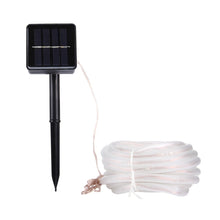 Load image into Gallery viewer, Solar Panel  water resistant  50 LED, 5m 50LED White Light, 5m 50LED Warm White, 5m 50LED Blue Light