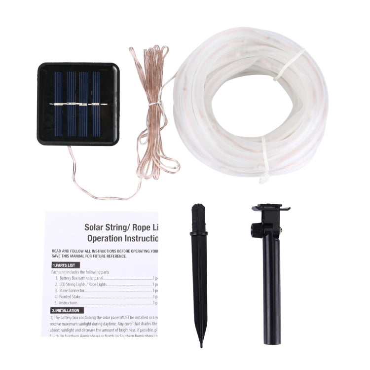 Solar Panel  water resistant  50 LED, 5m 50LED White Light, 5m 50LED Warm White, 5m 50LED Blue Light