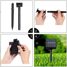 Load image into Gallery viewer, Solar Panel  water resistant  50 LED, 5m 50LED White Light, 5m 50LED Warm White, 5m 50LED Blue Light