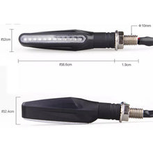 Load image into Gallery viewer, 4 PCS DC 12V Motorcycle 12-LED Turn Signal Indicators Blinker Light, (Yellow Light), 12 LED
