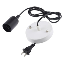 Load image into Gallery viewer, E27 Wire Cap Lamp Holder Chandelier Power Socket with Base &amp; 1.5m Extension Cable, US Plug, E27
