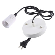 Load image into Gallery viewer, E27 Wire Cap Lamp Holder Chandelier Power Socket with Base &amp; 1.5m Extension Cable, US Plug, E27