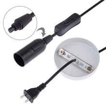 Load image into Gallery viewer, E14 Wire Cap Lamp Holder Chandelier Power Socket with Switch &amp; Base &amp; 1.5m Extension Cable, US Plug, E14