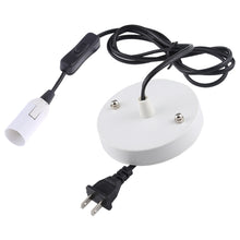 Load image into Gallery viewer, E14 Wire Cap Lamp Holder Chandelier Power Socket with Switch &amp; Base &amp; 1.5m Extension Cable, US Plug, E14