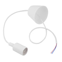 Load image into Gallery viewer, E27 Lamp Holder Hanging Wire Chandelier Lamp Holder Bulb Base Power Cable with Lampshade, Cable Length: 1m, with Lampshade