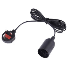 Load image into Gallery viewer, E27 Wire Cap Lamp Holder Chandelier Power Socket with 1.8m Extension Cable, Big UK Plug, Big UK Plug, 1.8m