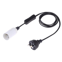 Load image into Gallery viewer, E14 Wire Cap Switch Lamp Holder Chandelier Power Socket with 1.2m Extension Cable, AU Plug, Small UK Plug, 1.2m, EU Plug, 1.5m, US Plug, 1.5m, Big UK Plug, 1.5m, AU Plug, 1.2m