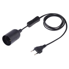 Load image into Gallery viewer, E27 Wire Cap Switch Lamp Holder Chandelier Power Socket with 1.2m Extension Cable, Small UK Plug, EU Plug, 1.5m, AU Plug, 1.2m, Big UK Plug, 1.5m, US Plug, 1.5m, Small UK Plug, 1.2m