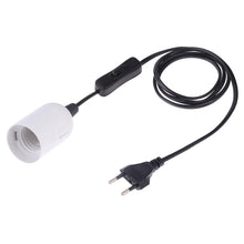 Load image into Gallery viewer, E27 Wire Cap Switch Lamp Holder Chandelier Power Socket with 1.2m Extension Cable, Small UK Plug, EU Plug, 1.5m, AU Plug, 1.2m, Big UK Plug, 1.5m, US Plug, 1.5m, Small UK Plug, 1.2m