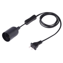 Load image into Gallery viewer, E27 Wire Cap Switch Lamp Holder Chandelier Power Socket with 1.2m Extension Cable, Small UK Plug, EU Plug, 1.5m, AU Plug, 1.2m, Big UK Plug, 1.5m, US Plug, 1.5m, Small UK Plug, 1.2m