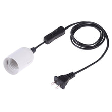 Load image into Gallery viewer, E27 Wire Cap Switch Lamp Holder Chandelier Power Socket with 1.2m Extension Cable, Small UK Plug, EU Plug, 1.5m, AU Plug, 1.2m, Big UK Plug, 1.5m, US Plug, 1.5m, Small UK Plug, 1.2m