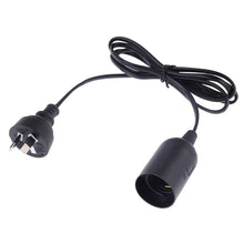 Load image into Gallery viewer, E27 Wire Cap Lamp Holder Chandelier Power Socket with 1.2m Extension Cable, Small UK Plug, EU Plug, 1.5m, AU Plug, 1.2m, US Plug, 1.5m, Small UK Plug, 1.2m, Big UK Plug, 1.5m