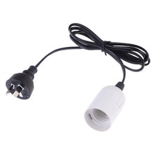 Load image into Gallery viewer, E27 Wire Cap Lamp Holder Chandelier Power Socket with 1.2m Extension Cable, Small UK Plug, EU Plug, 1.5m, AU Plug, 1.2m, US Plug, 1.5m, Small UK Plug, 1.2m, Big UK Plug, 1.5m