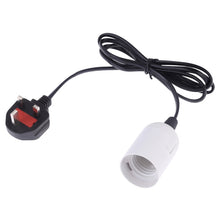 Load image into Gallery viewer, E27 Wire Cap Lamp Holder Chandelier Power Socket with 1.2m Extension Cable, Small UK Plug, EU Plug, 1.5m, AU Plug, 1.2m, US Plug, 1.5m, Small UK Plug, 1.2m, Big UK Plug, 1.5m