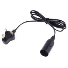 Load image into Gallery viewer, E14 Wire Cap Lamp Holder Chandelier Power Socket with 1.2m Extension Cable, Small UK Plug, EU Plug, 1.5m, AU Plug, 1.2m, US Plug, 1.5m, Small UK Plug, 1.2m, Big UK Plug, 1.5m