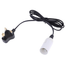 Load image into Gallery viewer, E14 Wire Cap Lamp Holder Chandelier Power Socket with 1.2m Extension Cable, Small UK Plug, EU Plug, 1.5m, AU Plug, 1.2m, US Plug, 1.5m, Small UK Plug, 1.2m, Big UK Plug, 1.5m