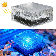 Load image into Gallery viewer, Solar Powered Square Tempered Glass Outdoor LED Buried Light Garden Decoration Lamp IP55 Waterproof，Size: 10 x 10 x 5.2cm, 10 x 10 x 5.2cm