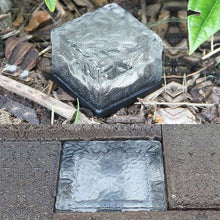 Load image into Gallery viewer, Solar Powered Square Tempered Glass Outdoor LED Buried Light Garden Decoration Lamp IP55 Waterproof，Size: 10 x 10 x 5.2cm, 10 x 10 x 5.2cm