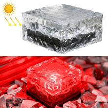 Load image into Gallery viewer, Solar Powered Square Tempered Glass Outdoor LED Buried Light Garden Decoration Lamp IP55 Waterproof，Size: 10 x 10 x 5.2cm, 10 x 10 x 5.2cm