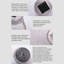 Load image into Gallery viewer, Solar Energy Glass Bottle Pendent Lamp IP55 Waterproof Outdoor Garden Decoration Light, Warm White Light