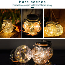 Load image into Gallery viewer, Solar Energy Glass Bottle Pendent Lamp IP55 Waterproof Outdoor Garden Decoration Light, Warm White Light