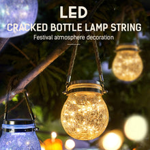 Load image into Gallery viewer, Solar Energy Glass Bottle Pendent Lamp IP55 Waterproof Outdoor Garden Decoration Light, Warm White Light