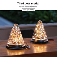 Load image into Gallery viewer, Solar Energy Conical Starlight Pendent Lamp IP55 Waterproof Outdoor Garden Decoration Light