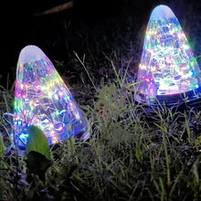 Load image into Gallery viewer, Solar Energy Conical Starlight Pendent Lamp IP55 Waterproof Outdoor Garden Decoration Light