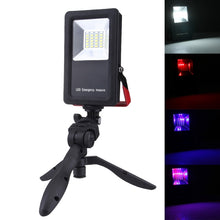 Load image into Gallery viewer, 24 LEDs SMD5730 2400LM 6000-6500K Red and Blue Light Flashing Warning Lights Portable with Holder, 30W/2400LM 6000-6500K