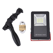 Load image into Gallery viewer, 24 LEDs SMD5730 2400LM 6000-6500K Red and Blue Light Flashing Warning Lights Portable with Holder, 30W/2400LM 6000-6500K