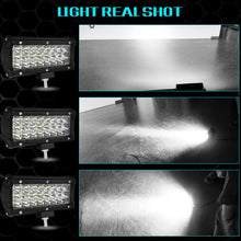 Load image into Gallery viewer, 7 inch 18W 1800LM 3 Row LED Strip Light Working Refit Off-road Vehicle Lamp Roof Strip Light, 7 inch 72W