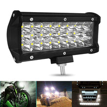 Load image into Gallery viewer, 7 inch 18W 1800LM 3 Row LED Strip Light Working Refit Off-road Vehicle Lamp Roof Strip Light, 7 inch 72W