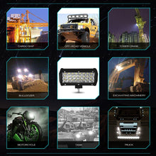 Load image into Gallery viewer, 7 inch 18W 1800LM 3 Row LED Strip Light Working Refit Off-road Vehicle Lamp Roof Strip Light, 7 inch 72W