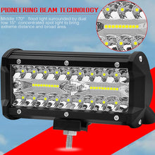 Load image into Gallery viewer, 7 inch 30W 3000LM 6000K LED Strip Lamp Working Refit Off-road Vehicle Roof Strip Light, 7 inch 120W