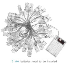 Load image into Gallery viewer, 50 LEDs 3 x AA Batteries Box Chains Lamp Decorative Light for Home Hanging Pictures, DIY Party, Wedding, Christmas Decoration, 5m