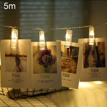 Load image into Gallery viewer, 50 LEDs 3 x AA Batteries Box Chains Lamp Decorative Light for Home Hanging Pictures, DIY Party, Wedding, Christmas Decoration, 5m