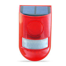Load image into Gallery viewer, Solar Powered Sound-light Alarm Warning Light IP65 Waterproof 110 dB Burglar Alarm