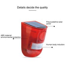 Load image into Gallery viewer, Solar Powered Sound-light Alarm Warning Light IP65 Waterproof 110 dB Burglar Alarm